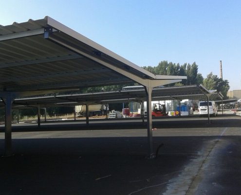 marquesinas de aparcamiento para una constructora en palencia 06