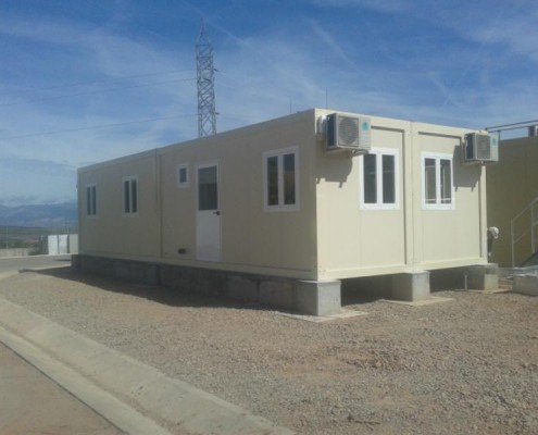 edificio modular para sala de control en la rioja