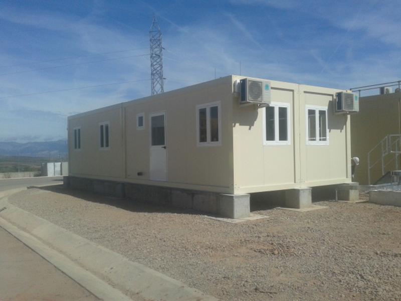 edificio modular para sala de control en la rioja