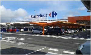 Parking canopies for large surfaces