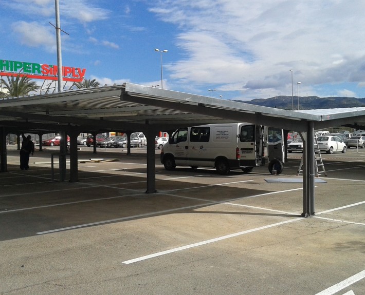 Fabricante marquesinas de aparcamiento para coches - Europa Prefabri