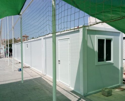 conjunto modular de vestuarios prefabricados modulares para campo de futbol en Alicante 03