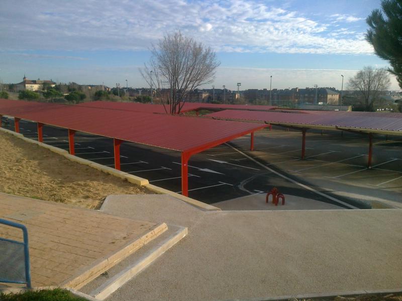 marquesinas de parking para instituto carlos iii