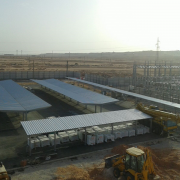 carports pour les dépôts de tramway de Ouargla en Algérie