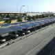 Preferential parking canopies at Málaga Airport