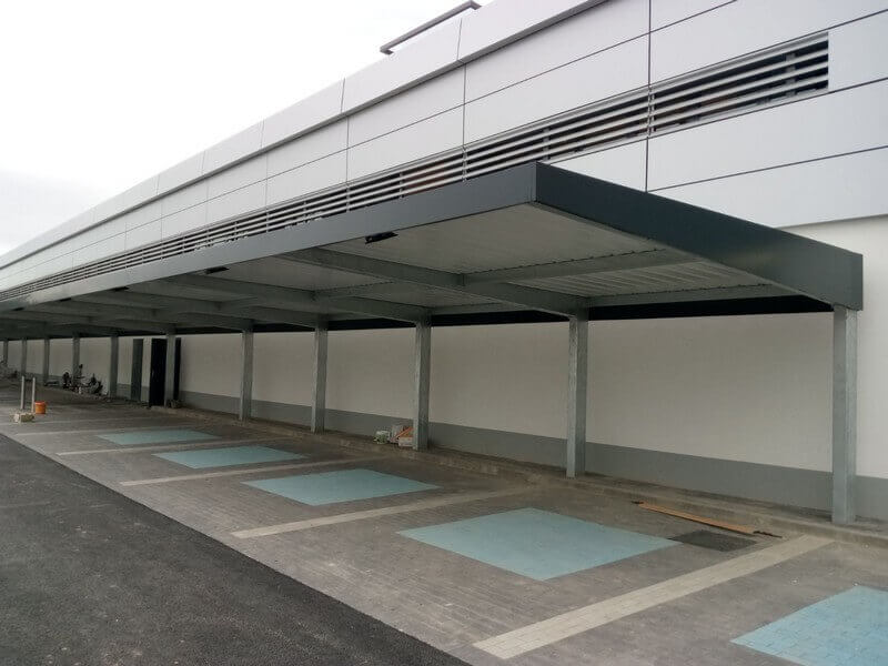 Marquesinas de aparcamiento y techos de parking para coches