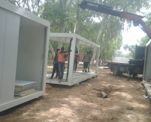 prefabricated labour camp