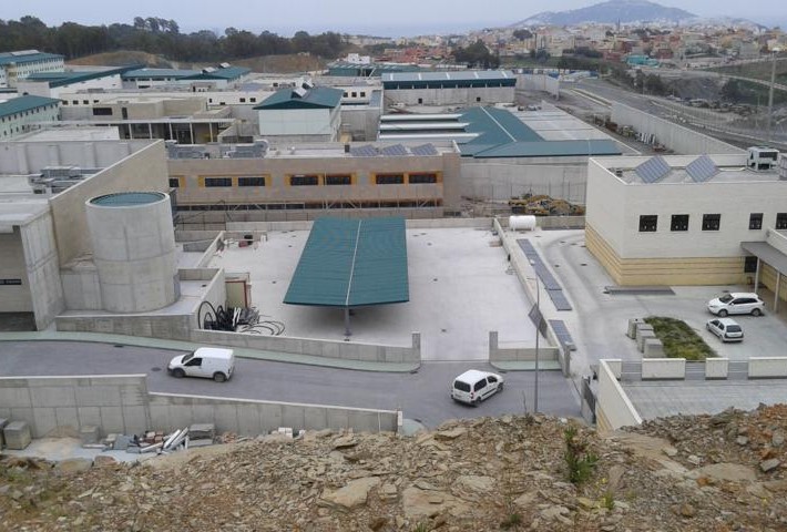 Marquesinas de parking en Ceuta para centro penitenciario