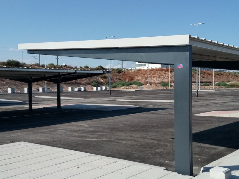 marquesinas de aparcamiento para la estacion del ave de elche 06