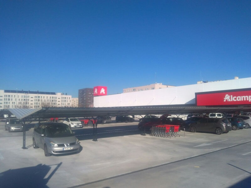 marquesinas de parking para un centro comercial en alcorcon 03