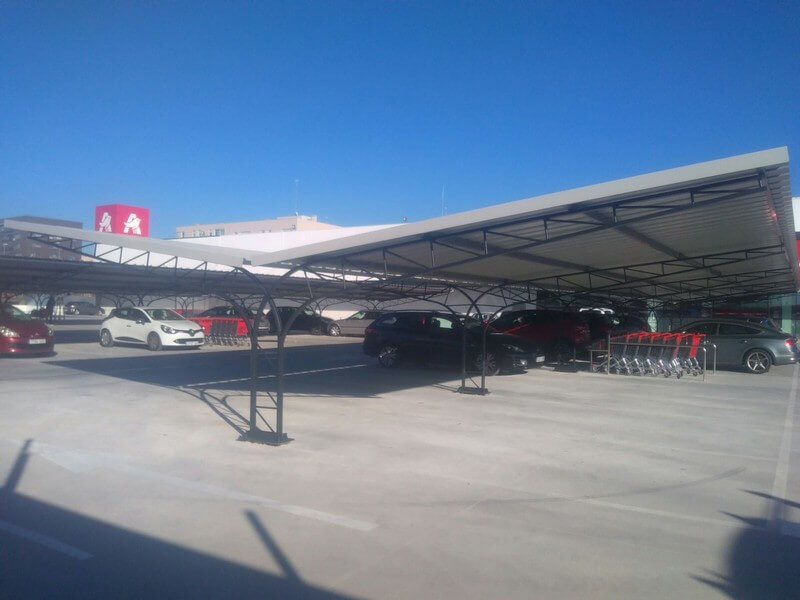 marquesinas de parking para un centro comercial en alcorcon 04