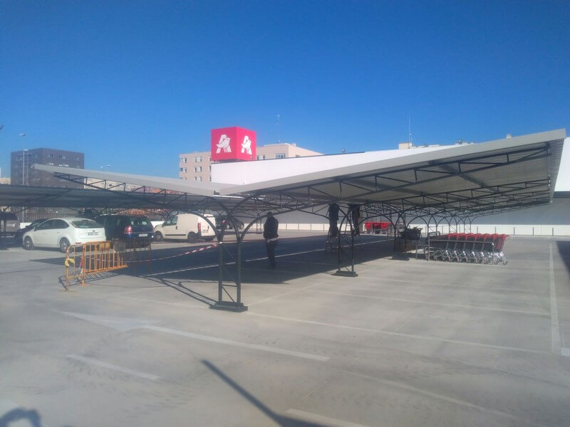 marquesinas de parking para un centro comercial en alcorcon 08