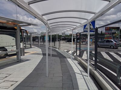 pedestrian walkway canopy